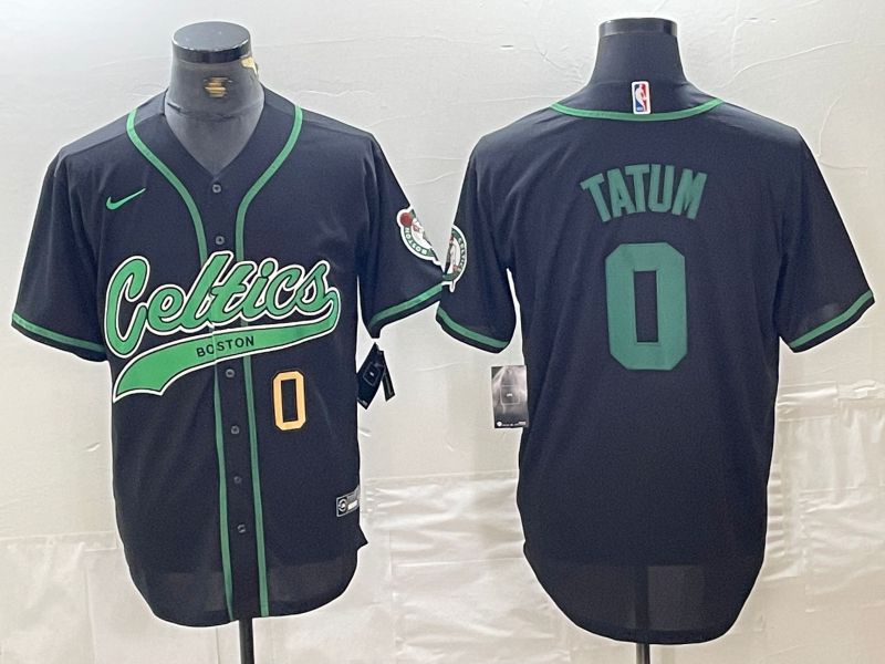 Men Boston Celtics #0 Tatum Black Joint generation 2024 Nike NBA Jersey style 2